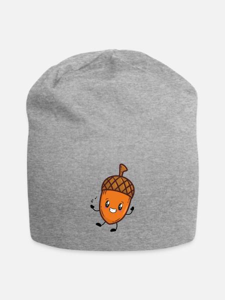 Eichel Herbst Musik Eiche - Jersey-Beanie - Grau meliert