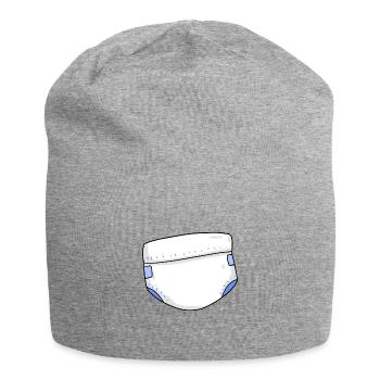 Couches pour bébé - Bonnet en jersey - gris chiné - Devant