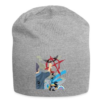 Anarchie Punk Graffiti - Jersey-Beanie - Grau meliert - Vorne