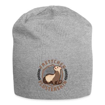 Frettchen Flüstererin Ferret Haustier Wiesel - Jersey-Beanie - Grau meliert - Vorne