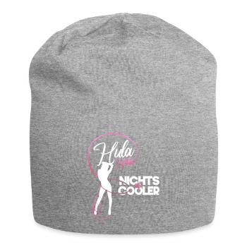 Hula nichts ist cooler Sport Diät Hoop Geschenk - Jersey-Beanie - Grau meliert - Vorne