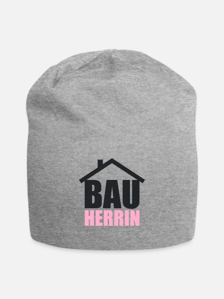 Bauherrin Traumhaus Haus Eigenheim Richtfest - Jersey-Beanie - Grau meliert