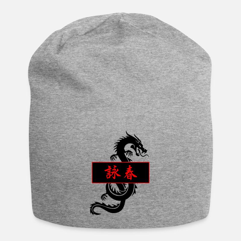 Wing Chun Ip Man Kung-Fu Drache Selbstverteidigung - Jersey-Beanie - Grau meliert