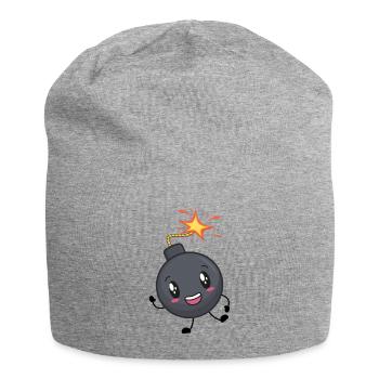 Bombe - Jersey-Beanie - Grau meliert - Vorne