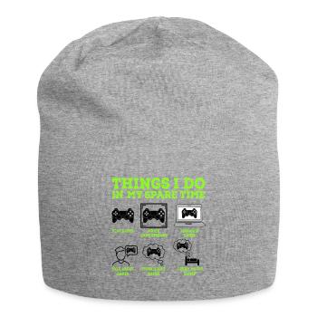 Gamer - Jersey Beanie - heather grey - Front