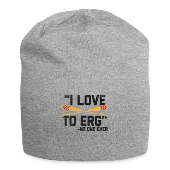 Rowing Kayak to Erg Rowing Boat Canoe - Jersey Beanie - heather grey - Front