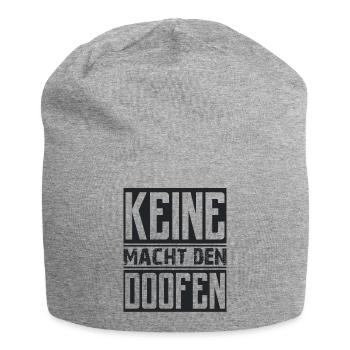 Keine Macht den doofen Liebe Frieden Freiheit - Jersey-Beanie - Grau meliert - Vorne