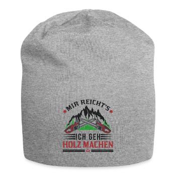 Mir reichts Ich geh Holz machen Förster Forstwirt - Jersey-Beanie - Grau meliert - Vorne