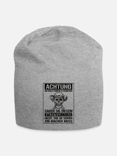 Kältetechniker Klimatechniker - Jersey-Beanie - Grau meliert