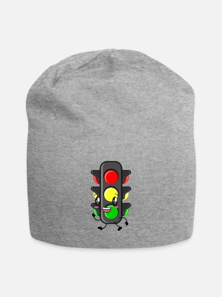 Ampel Führerschein - Jersey-Beanie - Grau meliert