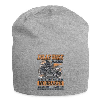 Drag Racing Course Motorsport Moto - Bonnet en jersey - gris chiné - Devant