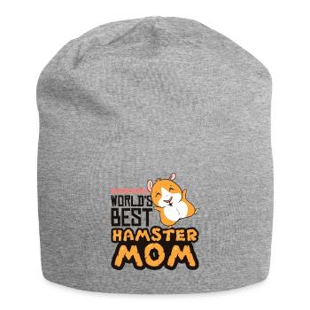 Hamster Mama Dwarf Hamster Gold Hamster Roder - Jersey Beanie - heather grey - Front