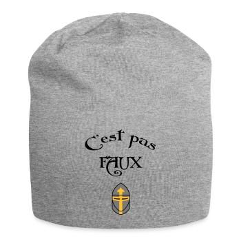 C'est pas faux ! - Bonnet en jersey - gris chiné - Devant