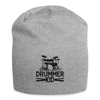 Drums Design For Drummer Drummer Kid - Jersey Beanie - heather grey - Front