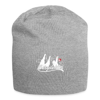 BergDoktor Alm Wandern Berg Berge Geschenk - Jersey-Beanie - Grau meliert - Vorne