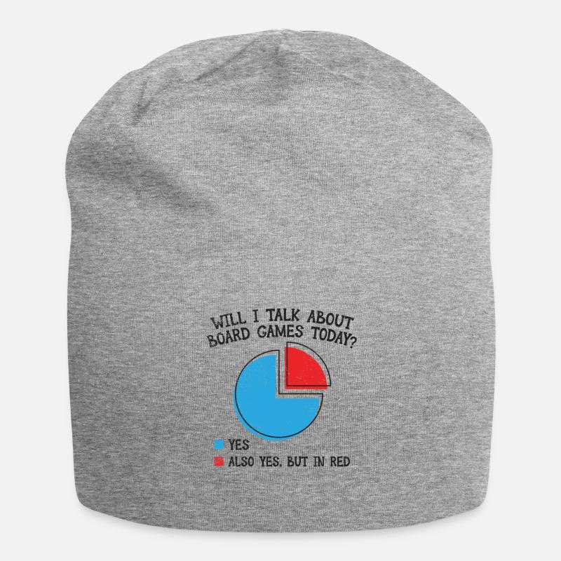 Jeu de société jeu jeu de nuit jeu de dés - Bonnet en jersey - gris chiné