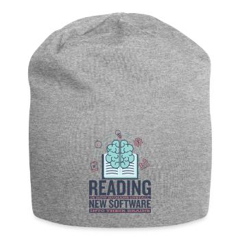 Lesen Leseratte Leser Leserin Bücher Bibliothekar - Jersey-Beanie - Grau meliert - Vorne