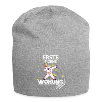 ERSTE EIGENE WOHNUNG SOLVED Einzug Umzug Geschenk - Jersey-Beanie - Grau meliert - Vorne