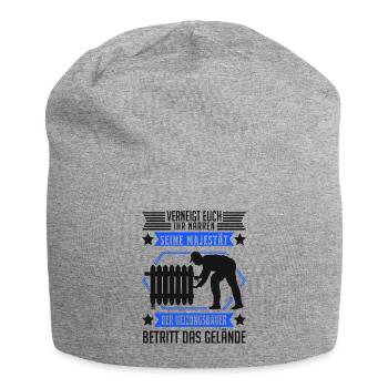 Heizungsbauer Majestät Heizungsbau Heizungen - Jersey-Beanie - Grau meliert - Vorne