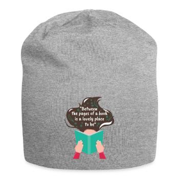 Lesen - Jersey-Beanie - Grau meliert - Vorne