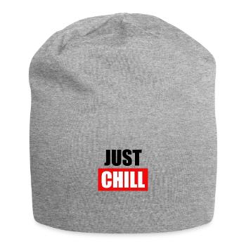 Just Chill - Jersey Beanie - heather grey - Front