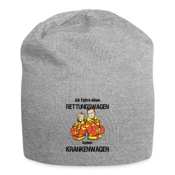 Ich fahre Rettungswagen keinen Krankenwagen - Jersey-Beanie - Grau meliert - Vorne