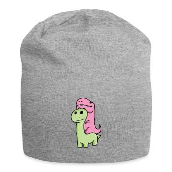 Dinosaurs for children - Jersey Beanie - heather grey - Front