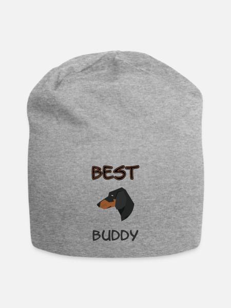 Best Buddy Dackel - Jersey-Beanie - Grau meliert