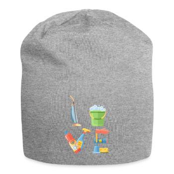 Design for cleaners cleaning staff cleaning lady - Jersey Beanie - heather grey - Front