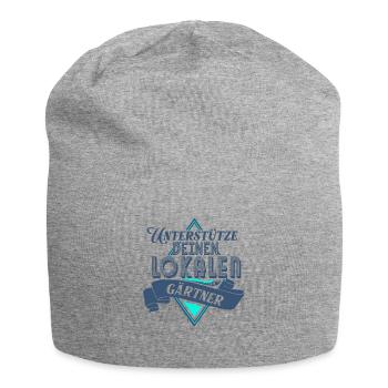 Unterstutze deinen Lokalen Gartner - Jersey-Beanie - Grau meliert - Vorne