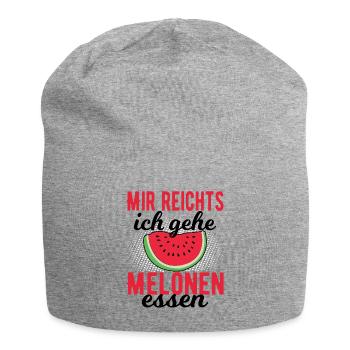 Melone - Jersey-Beanie - Grau meliert - Vorne