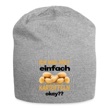 Kartoffel - Jersey-Beanie - Grau meliert - Vorne
