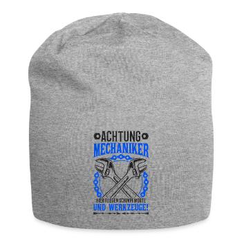KFZ Mechaniker Spruch KFZ Mechatroniker Werkstatt - Jersey-Beanie - Grau meliert - Vorne