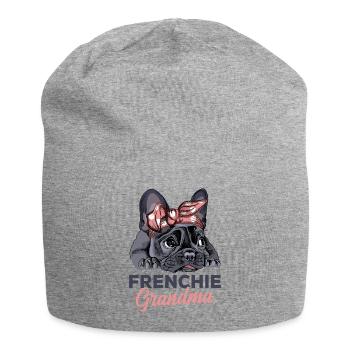 French Bulldog - Jersey Beanie - heather grey - Front