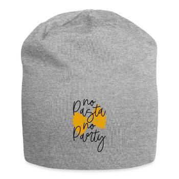 Pasta Nudeln - Jersey-Beanie - Grau meliert - Vorne