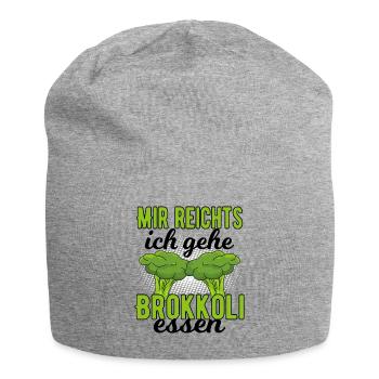 Brokkoli - Jersey-Beanie - Grau meliert - Vorne
