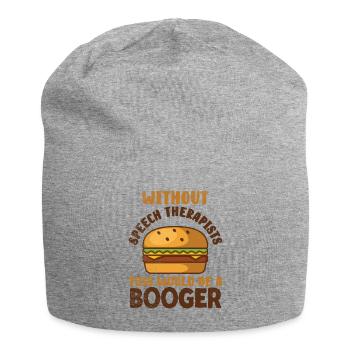 Sprachpathologe Logopäde Logopädie - Jersey-Beanie - Grau meliert - Vorne