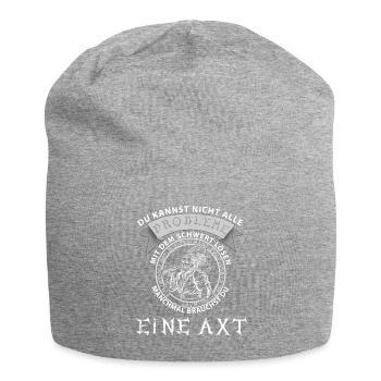 Mittelalter Mittelaltermarkt Wikinger Walhalla - Jersey-Beanie - Grau meliert - Vorne