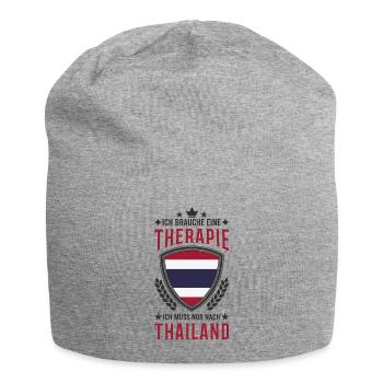 Thailand Urlaub Reise Geschenk - Jersey-Beanie - Grau meliert - Vorne
