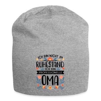Professionelle Oma Rentnerin Ruhestand Großmutter - Jersey-Beanie - Grau meliert - Vorne