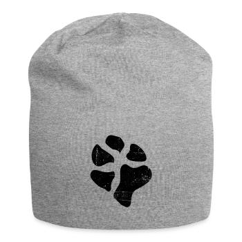 Empreintes de pattes pattes pattes chien chien - Bonnet en jersey - gris chiné - Devant