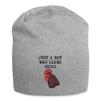 Coming Out Gay Funny Saying Statement - Jersey Beanie - heather grey - Front