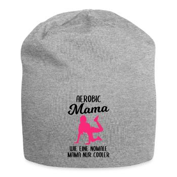 Aerobic Mama Fitness Gymnastik Geschenk Damen - Jersey-Beanie - Grau meliert - Vorne