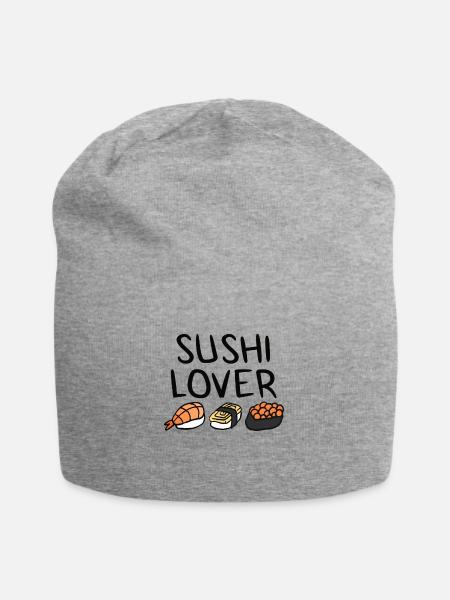 Sushi - Jersey-Beanie - Grau meliert
