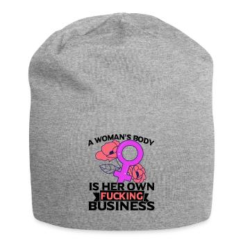Feminist Feminism Emancipation Gift - Jersey Beanie - heather grey - Front