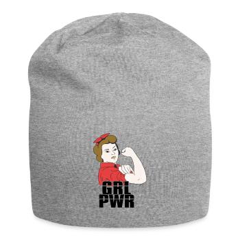 Feminist Feminism Emancipation Gift - Jersey Beanie - heather grey - Front