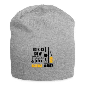 How Science Works Funny Beer Home - Jersey Beanie - heather grey - Front