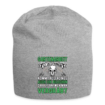 Gartenarbeit - Jersey-Beanie - Grau meliert - Vorne