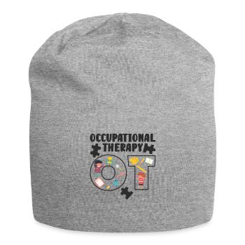 Ergotherapeutin Ergo Ergotherapeut Therapeut - Jersey-Beanie - Grau meliert - Vorne