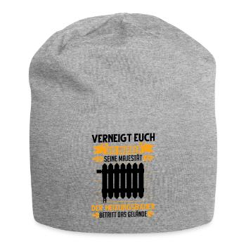 Heizungsbauer Majestät Heizung Heizungsbau - Jersey-Beanie - Grau meliert - Vorne